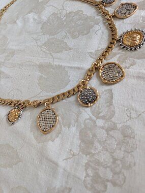 ZARA Medallion Belt Gold & Silver tone Chain 37" 38"